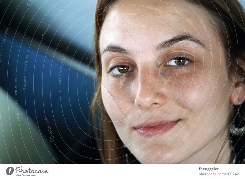 Portrait in Venedig Porträt harmonisch schön frisch Frau Konzentration Gesicht Auge Mund ruhig Prima Natur