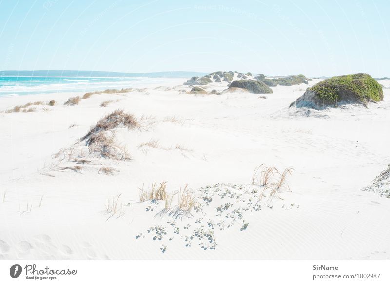 312 Ferien & Urlaub & Reisen Ferne Freiheit Sommerurlaub Strand Meer Natur Landschaft Sand Wolkenloser Himmel Sonnenlicht Schönes Wetter Wärme Küste einfach