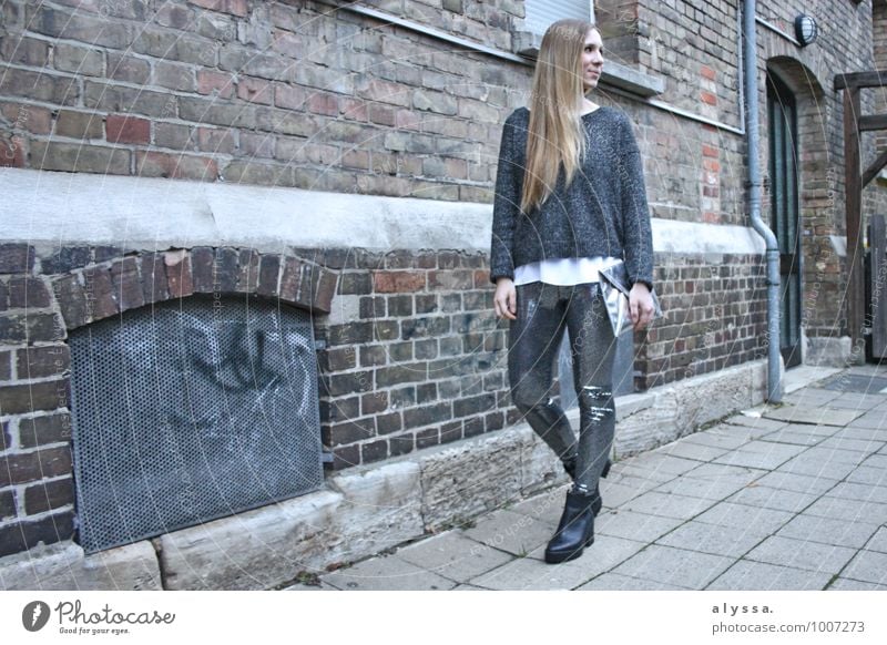 Glitter Pants Mensch feminin Junge Frau Jugendliche Erwachsene Körper Haare & Frisuren 1 18-30 Jahre Mode Bekleidung Hose Pullover Accessoire Schuhe Stiefel