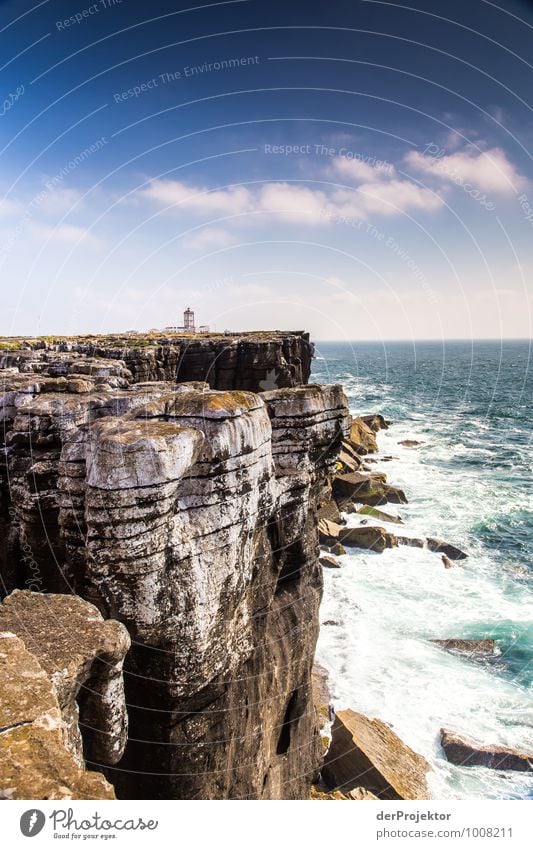 Großer Felsen, kleiner Leuchtturm Ferien & Urlaub & Reisen Tourismus Ausflug Abenteuer Ferne Freiheit Sommerurlaub wandern Umwelt Natur Landschaft Pflanze