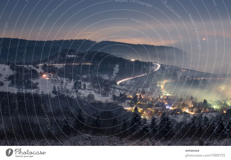 Lichtnebel Ferien & Urlaub & Reisen Ferne Winter Berge u. Gebirge wandern Feste & Feiern Silvester u. Neujahr Natur Landschaft Luft Wasser Himmel Wolken