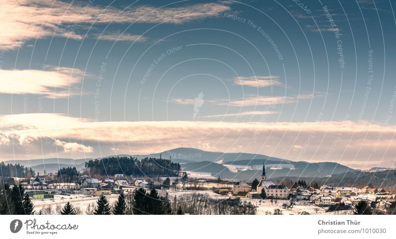 Winterlandschaft Gesundheit Wellness Leben harmonisch Wohlgefühl Zufriedenheit Sinnesorgane Erholung Tourismus Ausflug Abenteuer Schnee Natur Wolken Herbst Baum