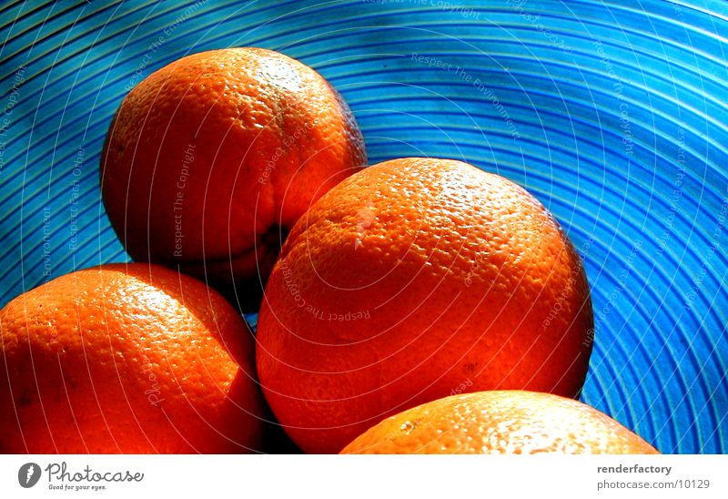 orangen Orange Dinge Frucht blau