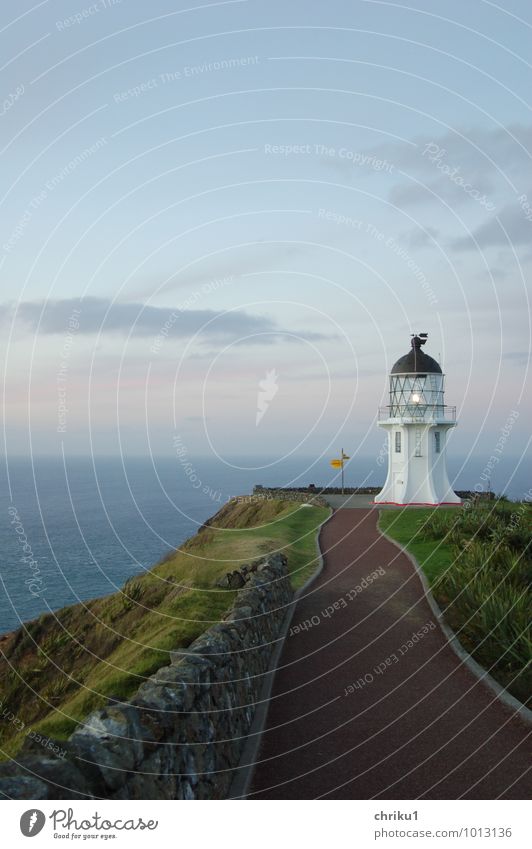 Te Rerenga Wairua Ferien & Urlaub & Reisen Tourismus Abenteuer Ferne Freiheit Sightseeing Insel Wellen Wasser Himmel Frühling Wind Küste Meer Menschenleer Turm