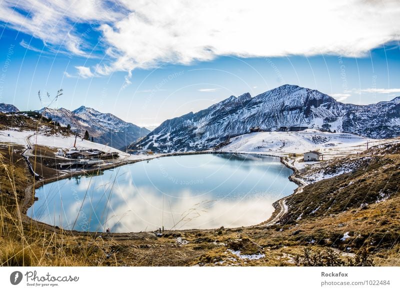 Bergsee Österreich Obertauern Freude Wohlgefühl Erholung ruhig Ferien & Urlaub & Reisen Tourismus Ausflug Abenteuer Ferne Freiheit Sommer Winter Schnee