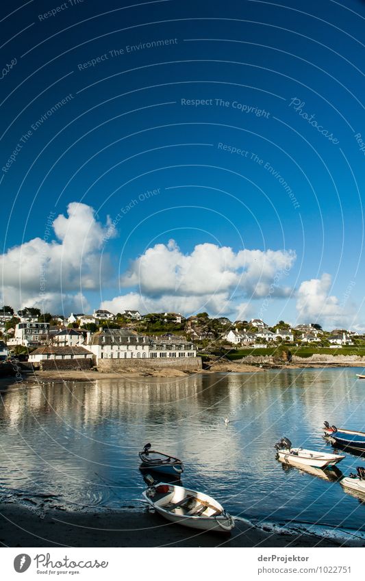 Idylischer Hafen mit Wattewolken Ferien & Urlaub & Reisen Tourismus Ausflug Strand Insel Umwelt Landschaft Wolken Frühling Schönes Wetter Küste Bucht Nordsee