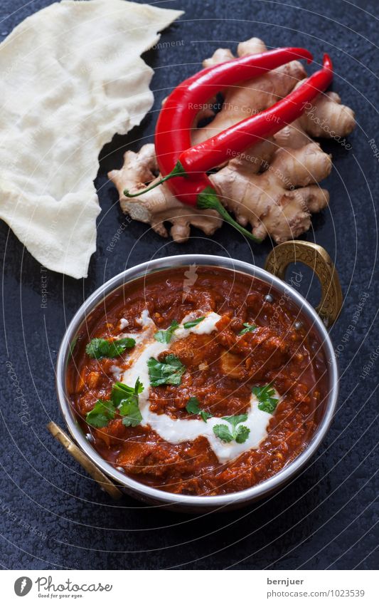 No hurry, chicken curry Lebensmittel Fleisch Gemüse Teigwaren Backwaren Asiatische Küche Schalen & Schüsseln Billig gut Curry Hühnchen Saucen Papad Papadam