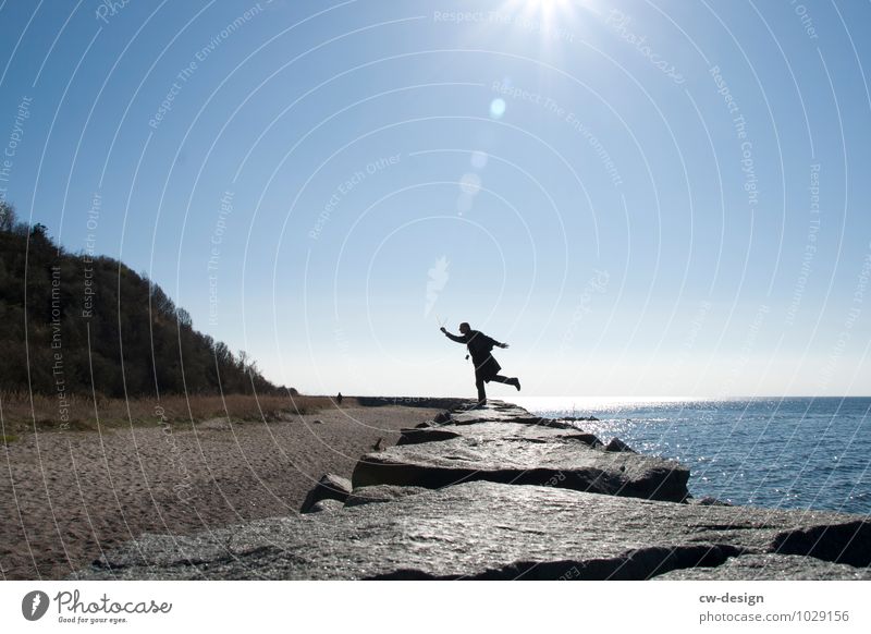 Seeluft tut gut Stil Freude Leben harmonisch Wohlgefühl Zufriedenheit ruhig Freizeit & Hobby Ferien & Urlaub & Reisen Freiheit Sommerurlaub Strand Meer Fitness