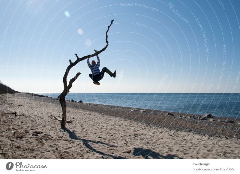 Am Strand rumhängen Lifestyle Stil Freude Glück Leben Zufriedenheit ruhig Meditation Freizeit & Hobby Spielen Ferien & Urlaub & Reisen Abenteuer Freiheit