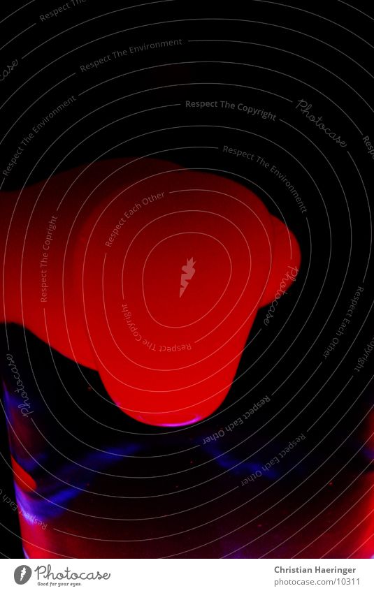 lava Lavalampe rot schwarz Häusliches Leben