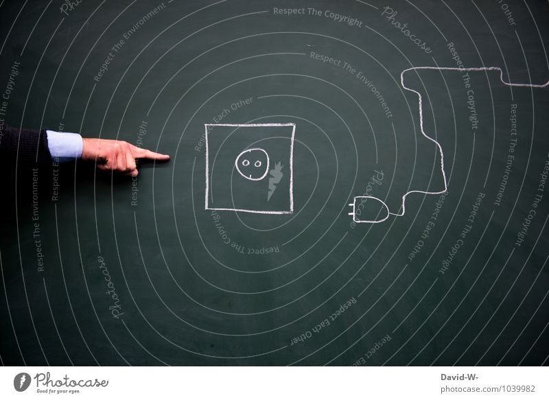 Strom sparen Schule lernen Tafel Technik & Technologie Energiewirtschaft Erneuerbare Energie Energiekrise Industrie maskulin Umwelt Zeichen Pfeil Schutz sparsam