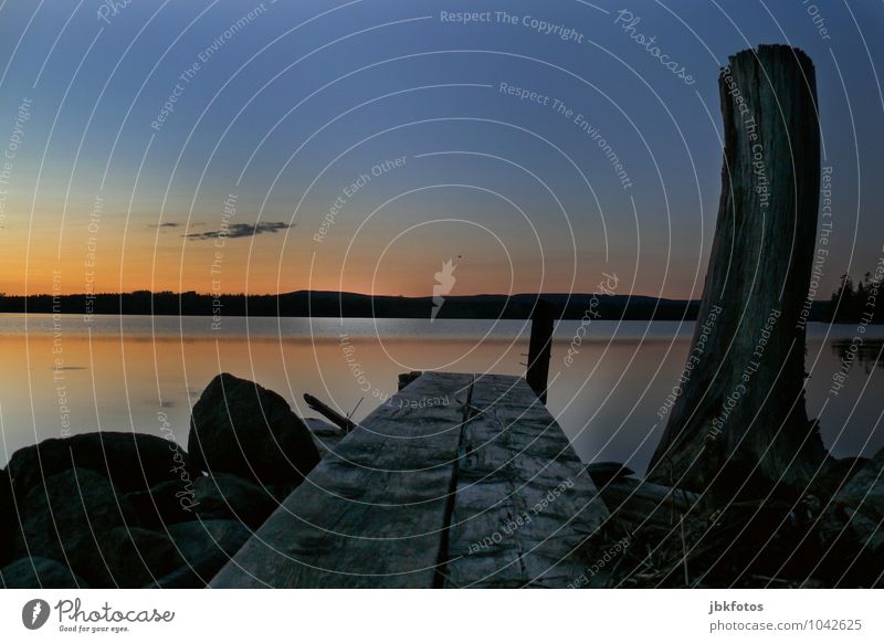 Lass mal Angeln gehen! Umwelt Natur Landschaft Pflanze Urelemente Wasser Himmel Wolken Horizont Sonnenaufgang Sonnenuntergang Sommer Herbst Klima Schönes Wetter