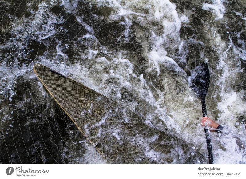 Wassersport im Strömungskanal Ferien & Urlaub & Reisen Sport Sportler Umwelt Natur Wellen Bach Fluss Bootsfahrt Sportboot Ruderboot Gefühle Tapferkeit