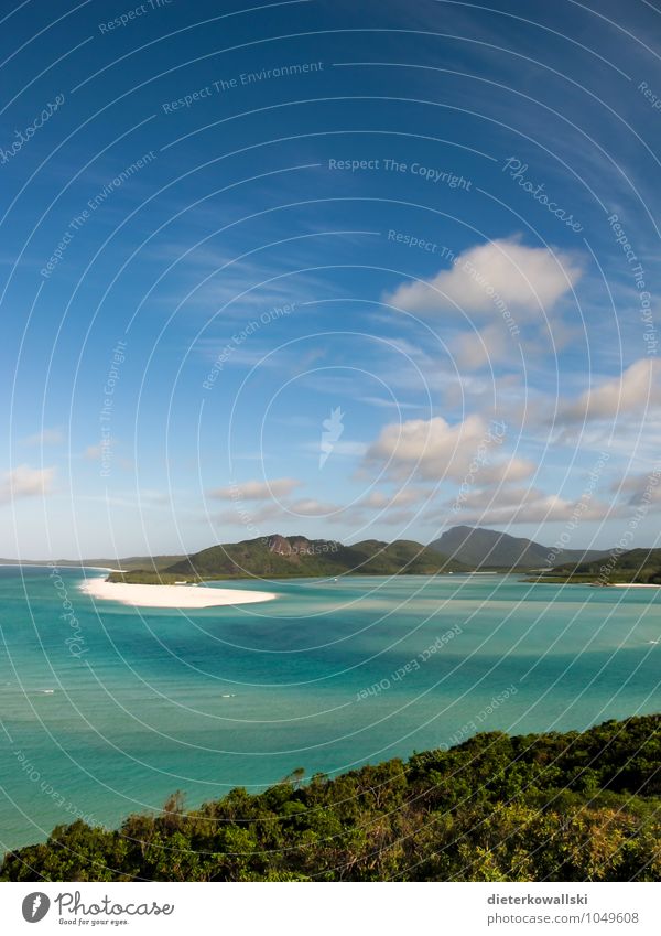 Whitsunday Islands Sommer Sommerurlaub Sonne Strand Meer Insel Wellen Landschaft Schönes Wetter Bucht Fernweh Australien Ferien & Urlaub & Reisen