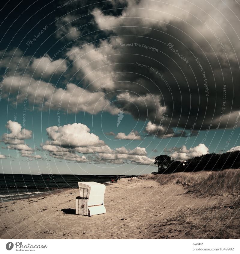 Sandkasten Ferien & Urlaub & Reisen Tourismus Ausflug Ferne Freiheit Mensch Umwelt Natur Landschaft Himmel Wolken Horizont Klima Schönes Wetter Baum Sträucher