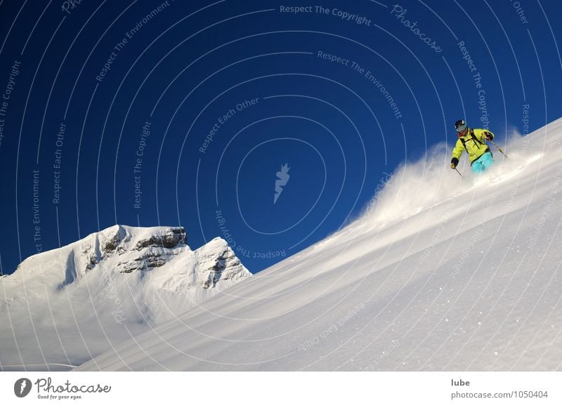 Freerider 3 Tourismus Winter Schnee Winterurlaub Berge u. Gebirge Sport Wintersport Skier 1 Mensch Umwelt Natur Landschaft Wolkenloser Himmel Klima