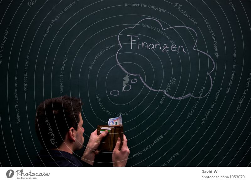 mann geld Finanzen euro Hausbau Bildung Schule Tafel Berufsausbildung Arbeit & Erwerbstätigkeit Handel Kapitalwirtschaft Börse Geldinstitut Karriere Partner
