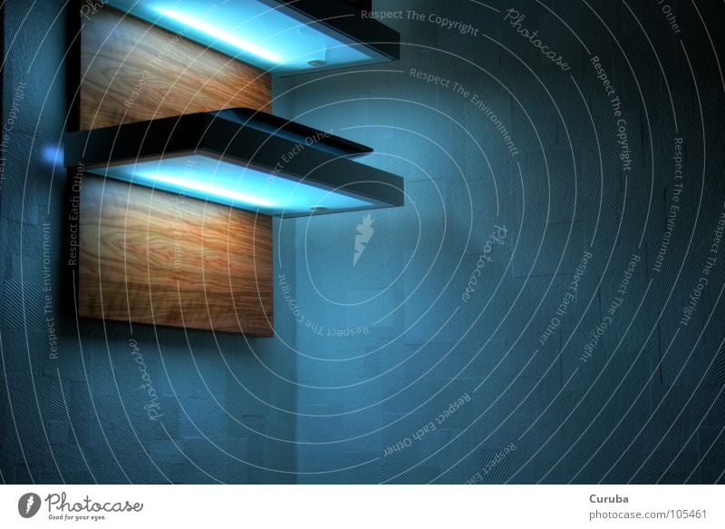 FutureLight / PolarShadow HDR Licht Holz Zeder Zukunft Elektrisches Gerät Technik & Technologie blue light blau Schatten future