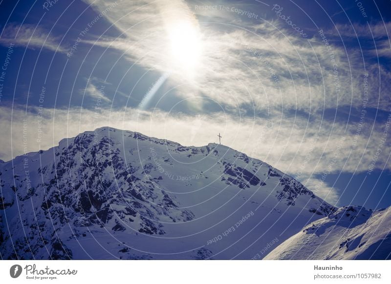 Pitztal Freizeit & Hobby Ferien & Urlaub & Reisen Tourismus Freiheit Sonne Winter Schnee Winterurlaub Berge u. Gebirge Natur Landschaft Himmel Wolken Klima