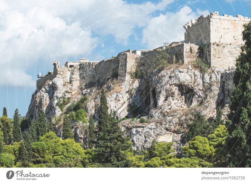 Parthenon in Athen. Neue, andere Perspektive Ferien & Urlaub & Reisen Tourismus Kultur Himmel Ruine Gebäude Architektur Denkmal Stein alt historisch blau