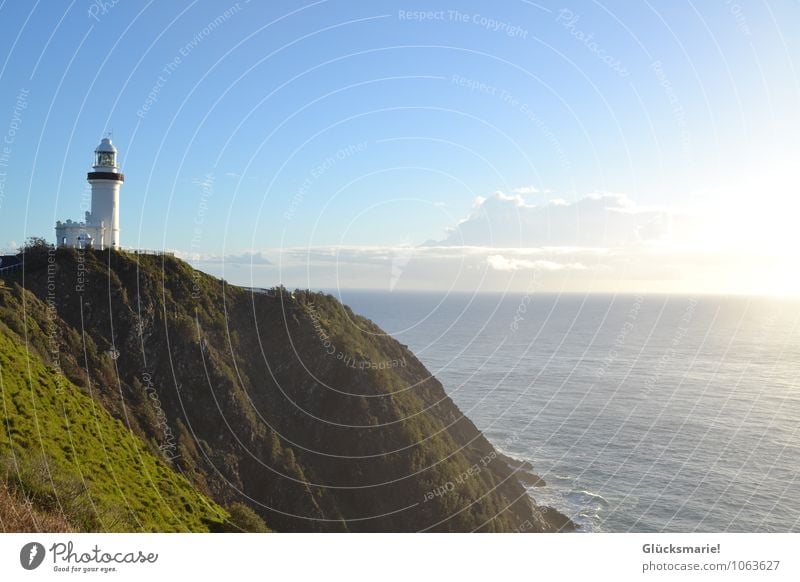 Lighthouse Byron Bay Glück Leben Zufriedenheit ruhig Ferien & Urlaub & Reisen Ferne Freiheit Natur Landschaft Erde Wasser Himmel Wolken Sonnenlicht Sommer