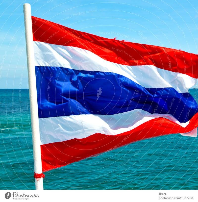 asien kho phangan bay isle waving flag Lifestyle exotisch schön Erholung Ferien & Urlaub & Reisen Tourismus Ausflug Freiheit Sommer Strand Insel Wellen Kunst