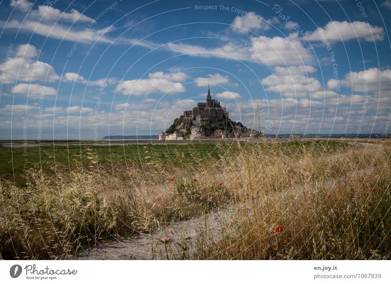 Der Weg ist das Ziel Ferien & Urlaub & Reisen Tourismus Ausflug Sommerurlaub Insel Natur Landschaft Wolken Horizont Schönes Wetter Gras Wiese Hügel