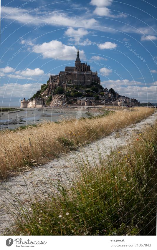 Wege und Pfade Ferien & Urlaub & Reisen Tourismus Ausflug Ferne Sommerurlaub Insel Umwelt Natur Landschaft Himmel Wolken Schönes Wetter Gras