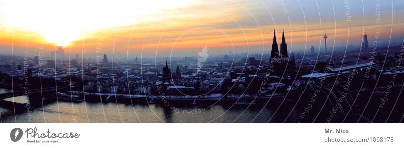 ahl drecklije stadt Umwelt Himmel Winter Klima Stadt Stadtzentrum Skyline Wahrzeichen Horizont Köln Nordrhein-Westfalen Kölner Dom Rhein Hohenzollernbrücke