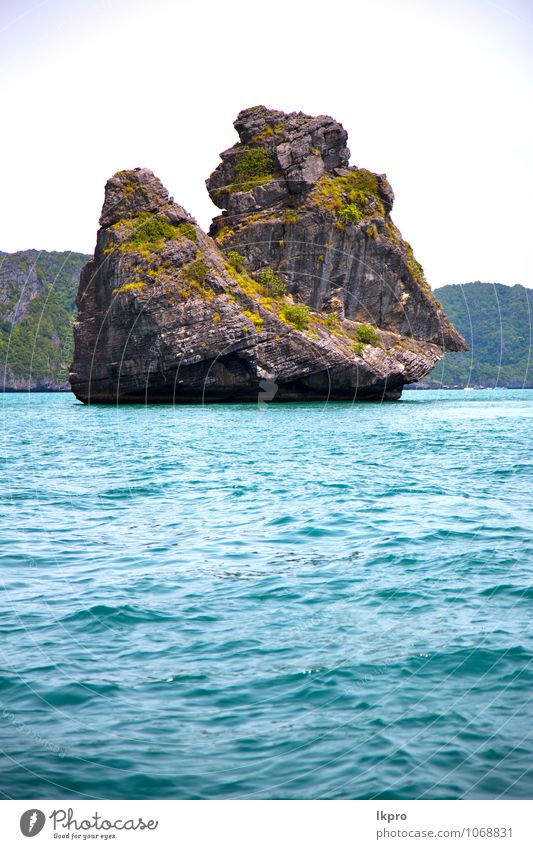 blauer Lagunenstein in Thailand Kho Lifestyle Ferien & Urlaub & Reisen Tourismus Ausflug Abenteuer Freiheit Sommer Strand Insel Umwelt Natur Landschaft Pflanze