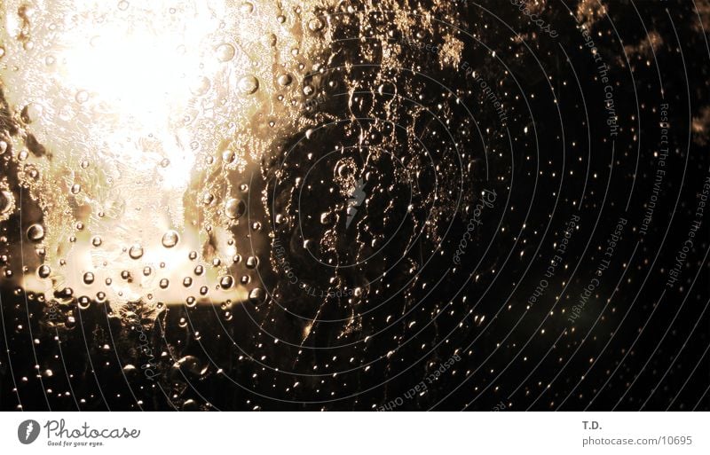 Underwater dunkel Licht Luft Fototechnik blasen Wasser Glas Täuschung