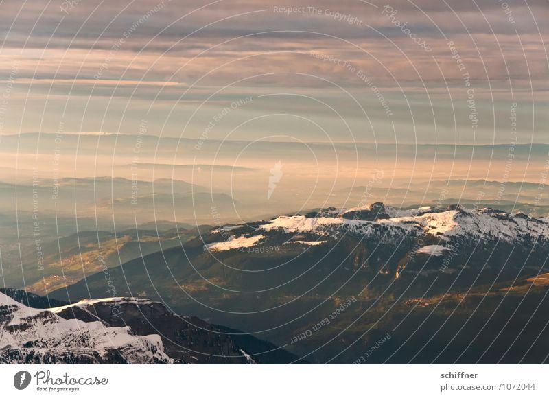 Scheekäppchen Umwelt Natur Landschaft Wolken Klima Klimawandel Schönes Wetter Schnee Hügel Felsen Alpen Berge u. Gebirge Gipfel Schneebedeckte Gipfel