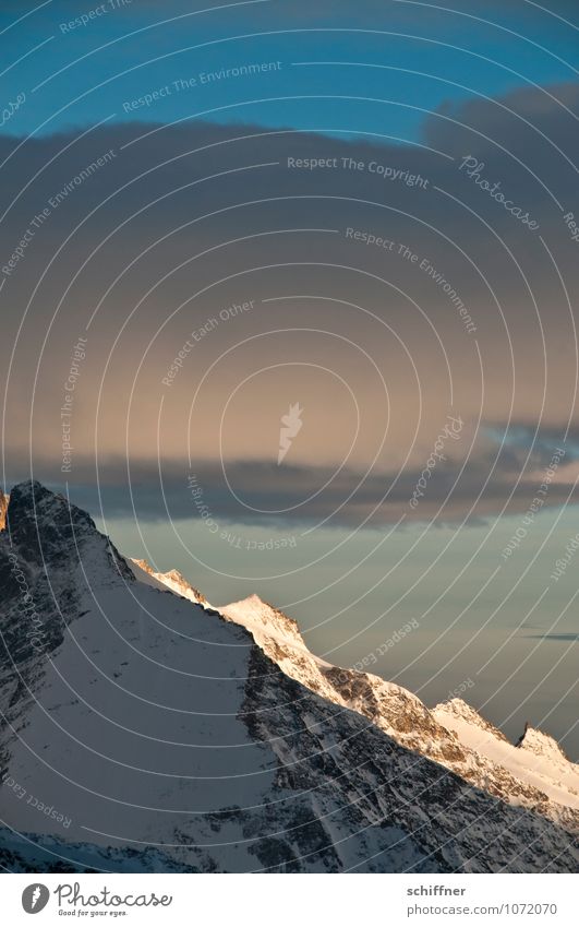 Riesenwolkenschaf, ganz groß Umwelt Natur Landschaft Wolken Klima Klimawandel Wetter Eis Frost Schnee Felsen Alpen Berge u. Gebirge Gipfel Schneebedeckte Gipfel