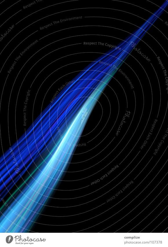 lightwaves 06 Streifen Licht elektronisch schwarz violett grün Unschärfe Langzeitbelichtung Belichtung Regenbogen Technik & Technologie Farbenspiel SMS Disco