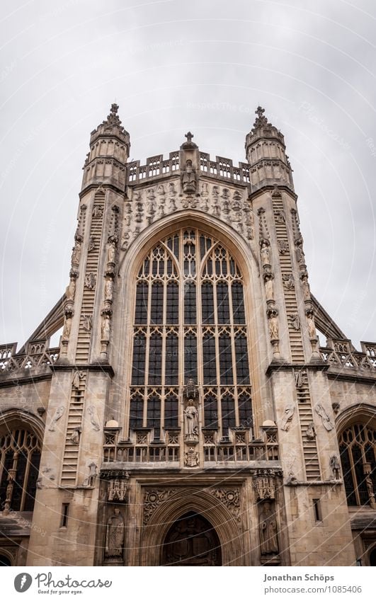 Bath Abbey II Stadt Altstadt Religion & Glaube Kirche Dom Turm Bauwerk Gebäude Architektur Fassade Sehenswürdigkeit Wahrzeichen ästhetisch aufwärts Gotik