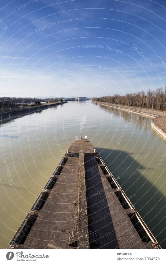 Zusammenfluss Ferien & Urlaub & Reisen Tourismus Ausflug Natur Landschaft Luft Wasser Himmel Wetter Schönes Wetter Flussufer Verkehr Verkehrswege Schifffahrt