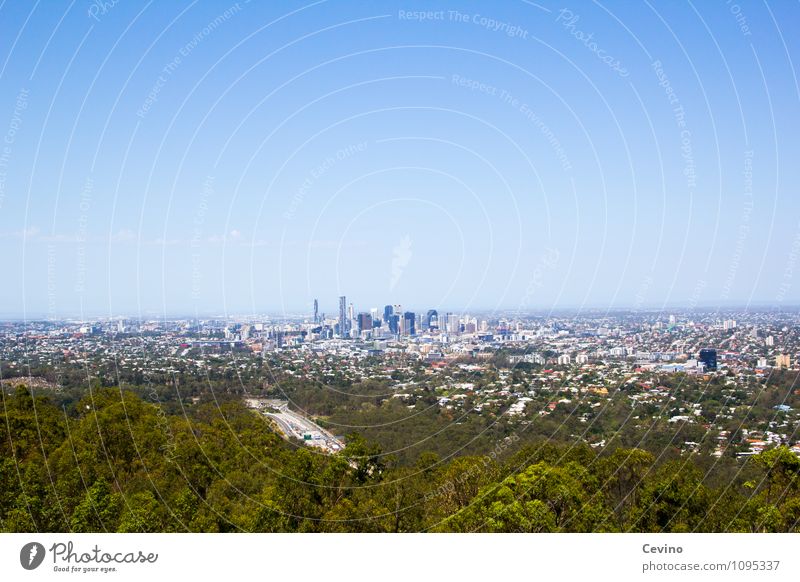 Brisbane Natur Landschaft Wolkenloser Himmel Wetter Schönes Wetter Australien Stadt Haus Hochhaus Bankgebäude Ferien & Urlaub & Reisen Farbfoto Außenaufnahme