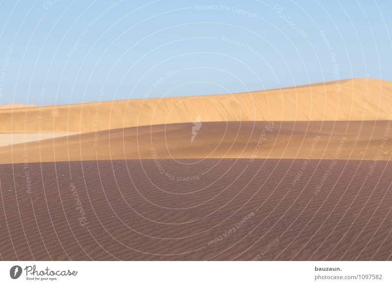 sandig. Ferien & Urlaub & Reisen Tourismus Ausflug Abenteuer Ferne Freiheit Sightseeing Umwelt Natur Landschaft Erde Sand Himmel Wolkenloser Himmel Sonne Sommer