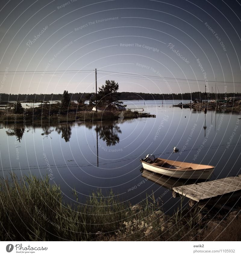 Småland Ferien & Urlaub & Reisen Ferne Freiheit Umwelt Natur Landschaft Wasser Wolkenloser Himmel Klima Schönes Wetter Pflanze Gras Sträucher Küste Bucht Ostsee