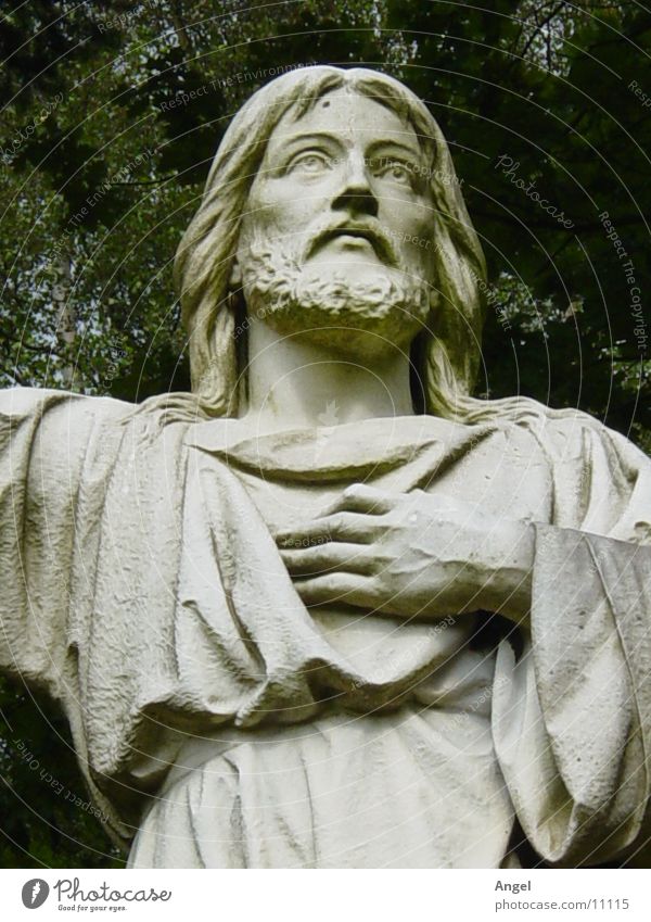 Jesus Jesus Christus Friedhof Statue Dinge