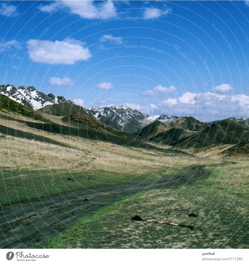 Herrliche Mongolei Kultur fremd einzigartig grün Gletscher kalt Winter Sommer Wolken Steppe fruchtbar wandern Einsamkeit Asien Berge u. Gebirge