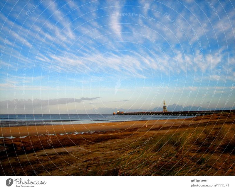 herbstlandschaft II Herbst Herbstlandschaft Küste mehrfarbig Jahreszeiten Strand Meer Wolken Vergänglichkeit Oktober November schlechtes Wetter Himmel Nordsee