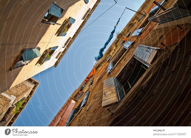 Venezianischer Himmel Ferien & Urlaub & Reisen Tourismus Sightseeing Städtereise Sommer Sommerurlaub Häusliches Leben Wolkenloser Himmel Schönes Wetter Venedig