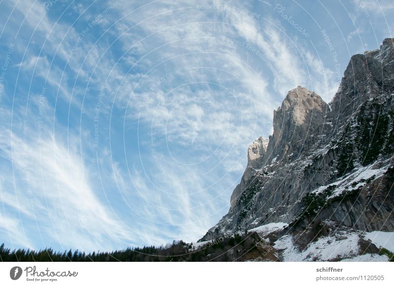 Himmelsstaub Umwelt Natur Landschaft Schönes Wetter Felsen Alpen Berge u. Gebirge Gipfel Schneebedeckte Gipfel Gletscher kalt alpin Steilwand Felswand