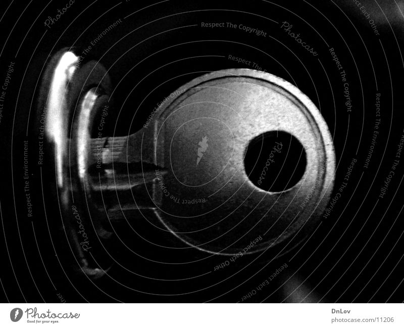 schliess ab du Schlüssel dunkel Dinge Burg oder Schloss Schwarzweißfoto key