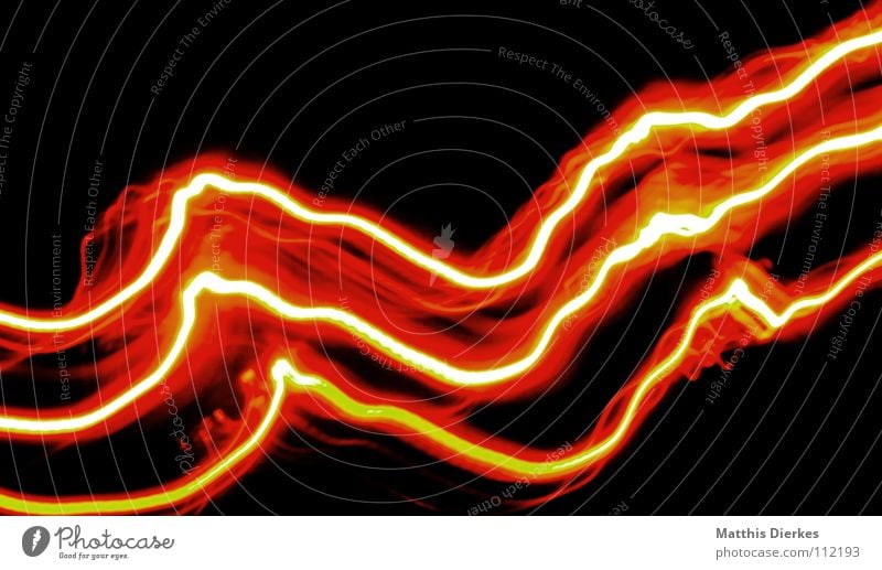 lichtspiel VI Windung schlangenförmig Schlangenlinie abstrakt Lichtstreifen Leuchtspur Leuchtkraft Kontrast Farbenspiel Farbspur leuchtende Farben