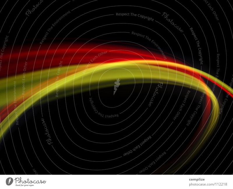 Schwarz Rot Gold! Wissenschaften Technik & Technologie Internet Streifen Geschwindigkeit gelb gold rot schwarz Farbe Zukunft virtuell online abstrakt Licht