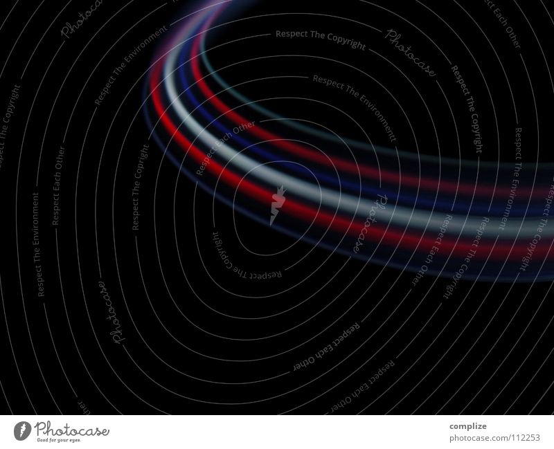 le cercle* rund Frankreich Franzosen gleich brüderlich England Nationalflagge WM 2006 rot weiß Fan Streifen Licht zart elektronisch Lichtschlauch Schlauch