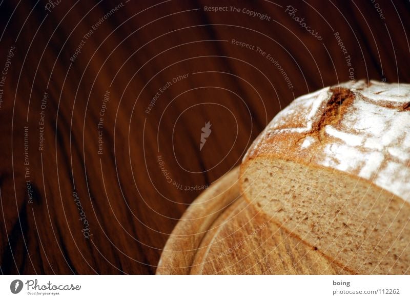 Brot Abendessen Schneidebrett Bottrop Krümel Graubrot Backwaren Hausboot Bäckerei Frühstück Mehl satt Vesper Kruste Hefe Teigwaren Butter Tisch frisch Dinkel