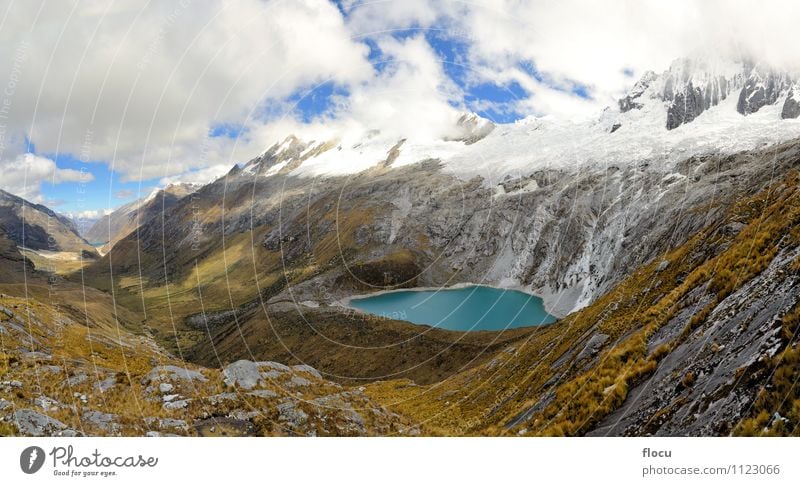 Punta Union, Cordillera Blanca, Santa Cruz Trek, Peru schön Ferien & Urlaub & Reisen Abenteuer Schnee Berge u. Gebirge Natur Landschaft Wasser See Wege & Pfade